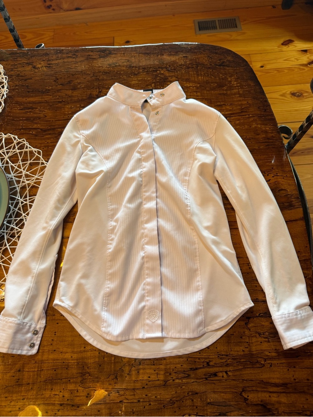 Ariat White Pro Series Snap-Front Shirt KIDS
